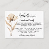 Carte de Présentation de Sac Cadeau de Bienvenue e (Devant)