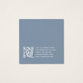 Carte de présentation d'earrings en code QR modern (Dos)