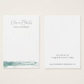 Carte de présentation d'oreilles en aquarelle à éc (Devant & derrière)