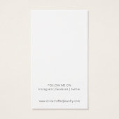 Carte de présentation d'oreilles en aquarelle d'éc (Dos)