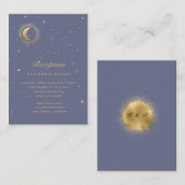 Carte de Présentation du Croissant de Lune Céleste (Devant / Derrière)