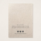 Carte de présentation en papier kraft imprimé rust (Dos)