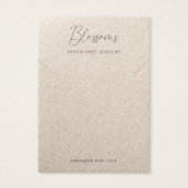 Carte de présentation en papier kraft imprimé rust (Devant)