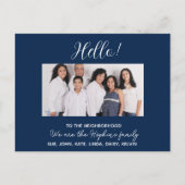 Carte de Présentation "Nous sommes Nouveaux dans l (Devant)