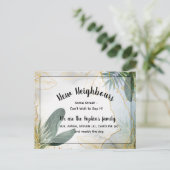 Carte de présentation personnalisée pour nouveau v (Debout devant)