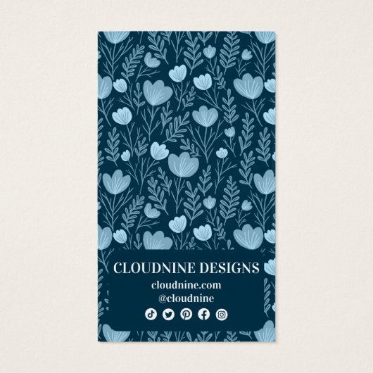 Carte de présentation pour boucles d'oreilles à ar (Dos)