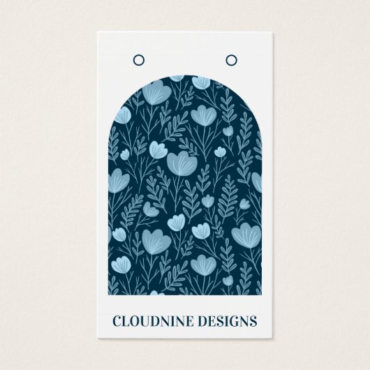 Carte de présentation pour boucles d'oreilles à ar (Devant)