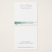 Carte de présentation pour boucles d'oreilles à cl (Devant & derrière)