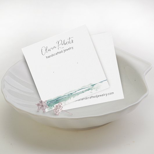 Carte de présentation pour boucles d'oreilles à cl