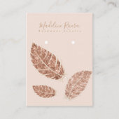 Carte de Présentation pour Boucles d'Oreilles Arti (Devant)