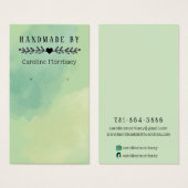 Carte de présentation pour boucles d'oreilles avec (Devant & derrière)