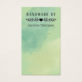 Carte de présentation pour boucles d'oreilles avec (Devant)