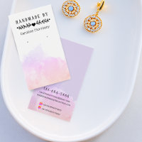 Carte de présentation pour boucles d'oreilles avec