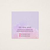 Carte de présentation pour boucles d'oreilles avec (Dos)