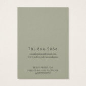 Carte de présentation pour boucles d'oreilles en c (Dos)