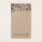 Carte de présentation pour boucles d'oreilles Fleu (Devant)