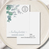 Carte de présentation pour boucles d'oreilles Logo