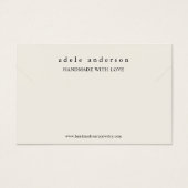 Carte de présentation pour bracelet de bijoux en f (Devant)