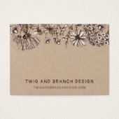 Carte de présentation pour collier et bracelet de  (Devant)