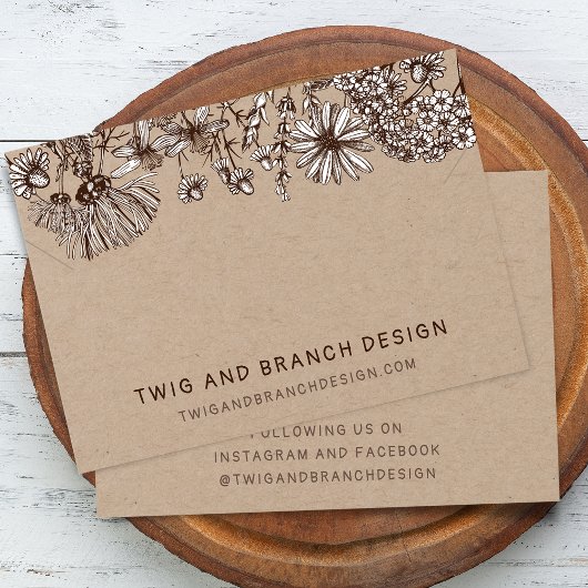 Carte de présentation pour collier et bracelet de 