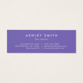 Carte de présentation pour multiple boucles d'orei (Dos)