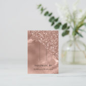 Carte de présentation pour pince à cheveux | Rose (Debout devant)