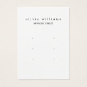 Carte de Présentation Simple Moderne pour 3 Boucle (Devant)