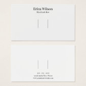 Carte de présentation simple pour pince à cheveux (Devant & derrière)