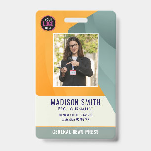 Carte de presse du journaliste Photo ID Badge