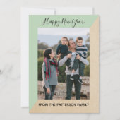 Carte de prêt-à-porter verte moderne Slant Nouvel (Devant)