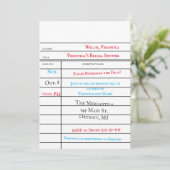 Carte de prêt de bibliothèque personnalisée pour B (Debout devant)