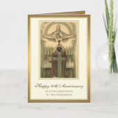 Carte de prêtre d'ordination 50e anniversaire à l' (Devant)