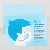 Carte de prévention de la maltraitance des enfants (Devant / Derrière)