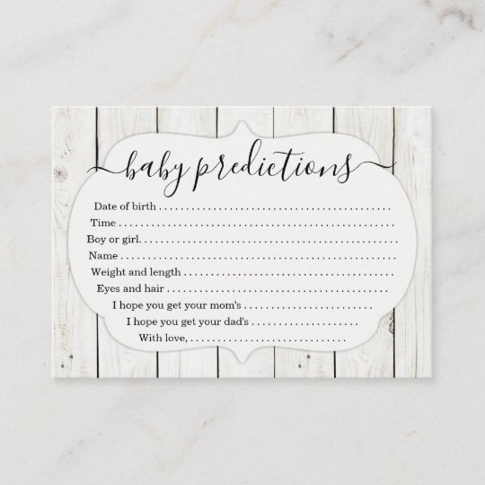 Carte De Prevision De Bebe Pour Le Baby Shower Zazzle Be