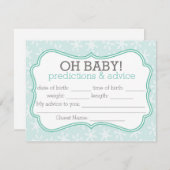 Carte de prévision et de conseil pour les flocons  (Devant / Derrière)