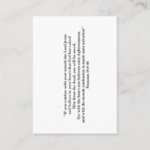 Carte de prière (Dos)