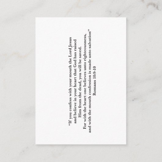 Carte de prière (Dos)