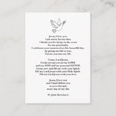 Carte de prière (Devant)