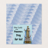 Carte de prière à Notre-Dame des Neiges (Outside Unfolded)