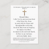 Carte de prière Âmes saintes en Purgatoire Saint G (Dos)