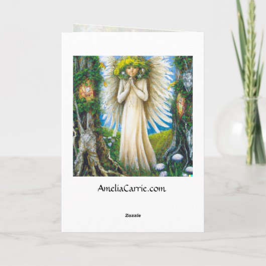 Carte de prière Ange Graphique (Dos)