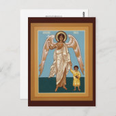 Carte de prière Angel du Gardien (Devant / Derrière)