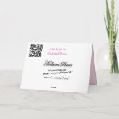 Carte de prière Apple Blossom - ou toute occasion (Dos)