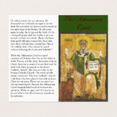 Carte de prière Athanasian Creed (Extérieur déplié)