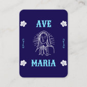 Carte de prière Ave Maria - Latin Hail Mary (Devant)