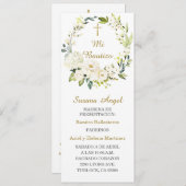 Carte de prière baptisée personnalisée en espagnol (Devant / Derrière)