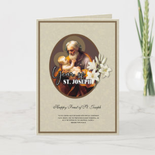 Carte de prière catholique de la fête religieuse d