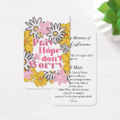 Carte de prière catholique moderne en mémoire (Bureau)