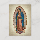 Carte de prière catholique Notre-Dame de Guadalupe (Devant)