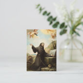 Carte de prière catholique St. François (Debout devant)